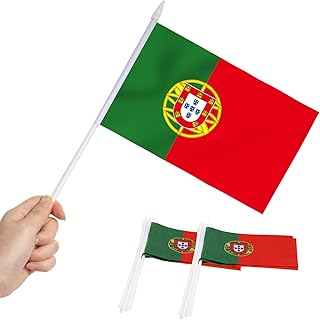 Paquet de 12 petits drapeaux du portugal inly - petits drapeaux portugais portatifs