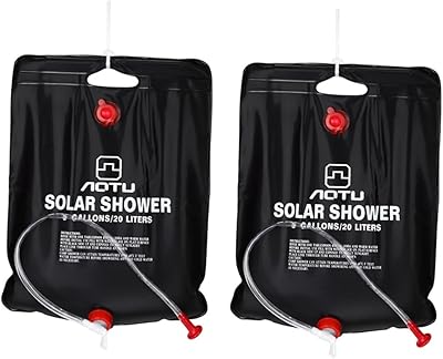 Sosoport 2 pièces sac de douche de voyage sac d'eau sac solaire sac