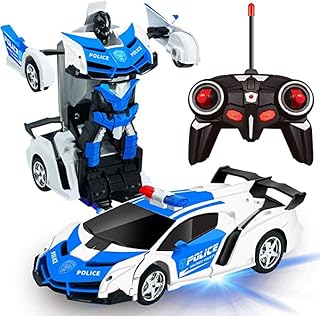 Jouet de voiture robot transformable télécommandé pillsbury, voiture de course rotative à 360
