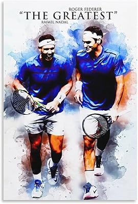 Rafael nadal poster de motivation pour décoration d'intérieur toile tennis