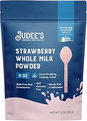 Lait entier en poudre à la fraise goody's 11 oz - sans hormones, sans gluten ni noix - essentiel prêt à cuire, idéal pour les voyages et la reconstruction. Diaytar : Vivez l'expérience du shopping malin