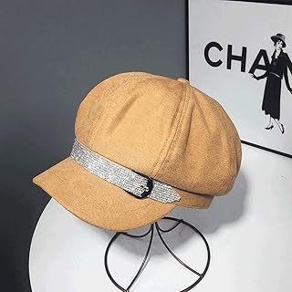 Béret de mode pour femmes chapeau de journal huit chapeaux avec boucle