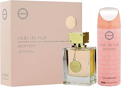 Coffret armaf parfums club de nuit pour femme, composé de deux pièces, eau