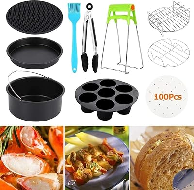 Accessoires de friteuse à air duek 12 pièces de 7 pouces pour joe's