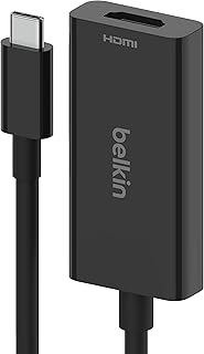Adaptateur belken usb type c vers hdmi 2.1, câble connecté de 4,33 pouces