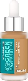 Maquillage à base d'huile teintée superdrop maybelline green edition, fond de teint à couverture naturelle réglable formulé avec de l'huile de jojoba et de marula, 70, 1 unité. Votre satisfaction commence ici, sur Diaytar Sénégal