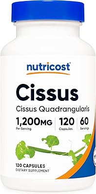 Nutricost cissus quadrangularis (600 mg) 120 gélules - sans gluten, sans ogm