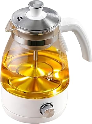 Bouilloire électrique, bouilloire en verre de 1 litre pour théière, couvercle en acier