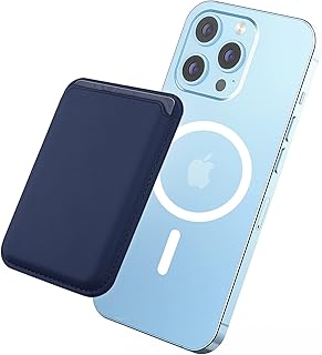 Porte-carte magnétique avec magsafe portefeuille iphone pour apple 14 pro max 14