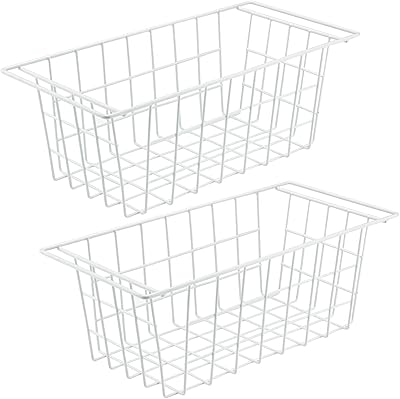 Bacs de rangement pour coffre et congélateur orgenius, paniers de rangement en fil