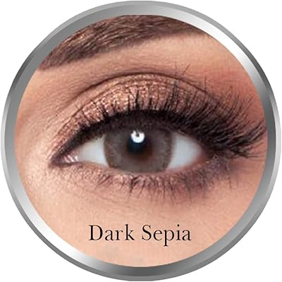 Lentilles de contact amara dark sepia lentilles cosmétiques originales unisexes jetables