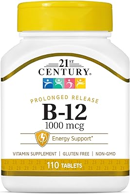 Vitamines b à libération prolongée du 21e siècle, 1 mg multi 110 comprimés