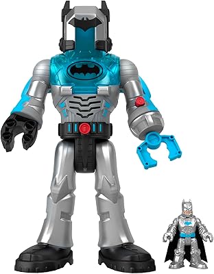 Fisher-price imaginext dc super friends batman jouet d'intérieur et exo robot de 12