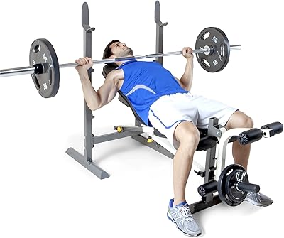 Banc de musculation pliable standard marci - rangement facile mwb-20100