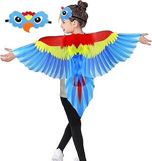 Costume de perroquet mifune, ailes d'oiseaux et masque d'oiseau pour enfants, fête d'halloween pour garçons et filles. Simplifiez vos achats avec Diaytar, le e-commerce nouvelle génération