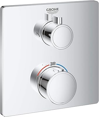 Mitigeur thermostatique de douche grohe pour 2 commandes installation encastrée du rapido