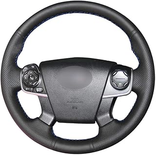 Couvre volant en cuir cousu main mudi sur mesure pour toyota camry 2011