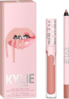 Ensemble de rouge à lèvres et crayon à lèvres liquides kylie matte (bare)