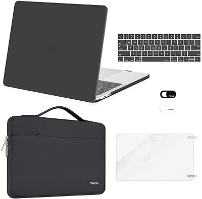 Coque de protection en plastique rigide mosiso compatible avec macbook pro
