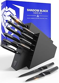 Ensemble de couteaux dallstrong 12 pièces série black shadow revêtement en nitrure