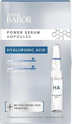Ampoule de sérum babor power : acide hyaluronique | hydrate, repulpe, lisse |