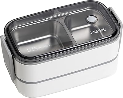 Boîte à lunch en acier inoxydable bento isotherme multifonction boîtes avec 2