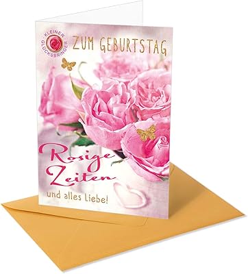 Carte de voeux pièce d'or carte pour anniversaire roses