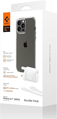Spigen iphone 13 pro max value pack coque crystal clear flex