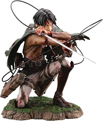 Statue kotobukiya l'attaque des titans : levi (fortitude edition) artfx j multicolore