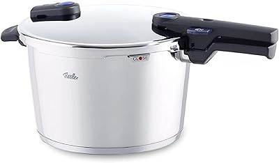 Autocuiseur fissler vitaquick (6l - 22 cm) cuiseur vapeur à 2 niveaux