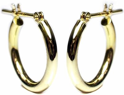 Boucles d'oreilles créoles croisées t-jms, or 18 carats, 18 carats