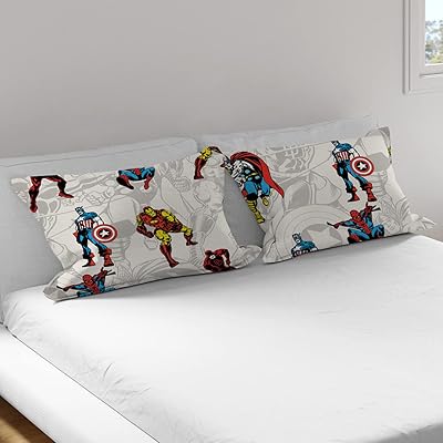 Ensemble d'oreillers pour enfants marvel avenger, ultra doux, résistant à la décoloration