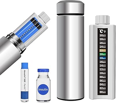 Refroidisseur de stylo à insuline 48 heures avec écran couleur sensible la température