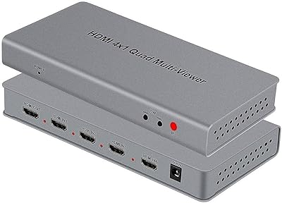 Commutateur hdmi polyvalent microware 4 ports 1080p 4x1 avec commutateur transparent et télécommande