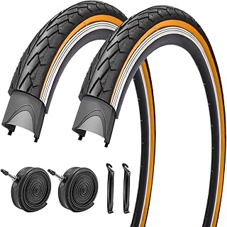 Pneus de vélo de route marron 700x35c avec valves presta à deux leviers