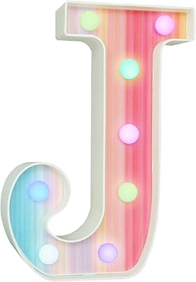 Lettres lumineuses arc-en-ciel, lettres lumineuses led colorées, 16 couleurs changeantes, signe de l'alphabet