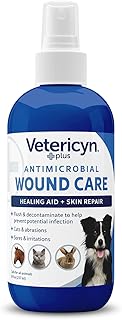 Produits antimicrobiens de soins de la peau et des plaies d'animaux vetericin plus®