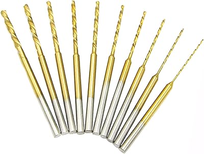 Jeu de 10 micro-forets hélicoïdaux, forets micro-hélicoïdaux hss 0,6-2,2 mm 2,35 mm, petits