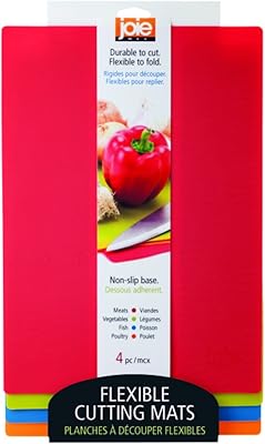 Tapis de découpe flexibles à code couleur joie (paquet de 4) multicolore