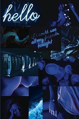 Cahier esthétique bleu foncé : ligné par l'université