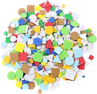 Nobesti un sac d'autocollants en mousse auto-adhésifs avec des formes géométriques pour les fournitures d'artisanat pour enfants (style mixte). Votre shopping simplifié de A à Z avec Diaytar