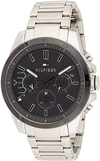 Montre multifonction à quartz et cadran decker de tommy hilfiger pour hommes