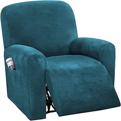 Housse de chaise extensible une place, 4 pièces, housses de canapé lavables