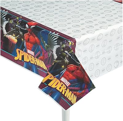Amscan 571860 nappe de table en plastique spider-man "whipped wonder", cadeau de fête