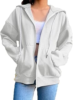 Sweat à capuche de sport à manches longues et fermeture éclair pour femme