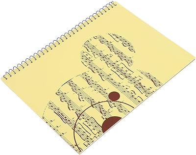 Carnet de musique vierge papier à musique carnet de notes pour l'écriture