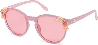 Lunettes de soleil polarisées à la mode pour enfants avec verres roses (lck107c01)
