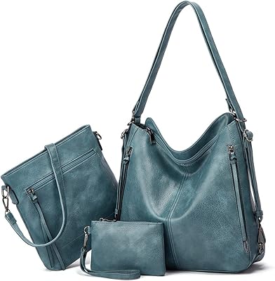 Sac à bandoulière en simili cuir souple pour femme, sac hobo à poignée