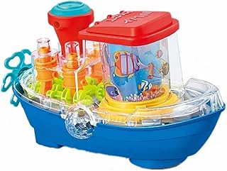 Bateau à engrenages électrique transparent à 360 degrés du monde sous-marin avec lumière