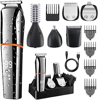 Kit de coupe de cheveux professionnel pour hommes tondeuse à barbe 6 en